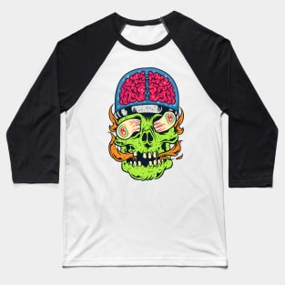 Alien Skull from Space Baseball T-Shirt